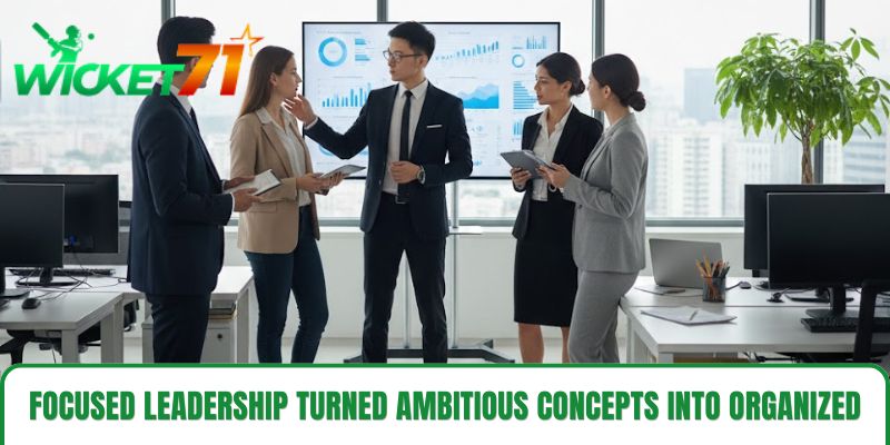 Focused leadership turned ambitious concepts into organized growth Focused leadership turned ambitious concepts into organized growth