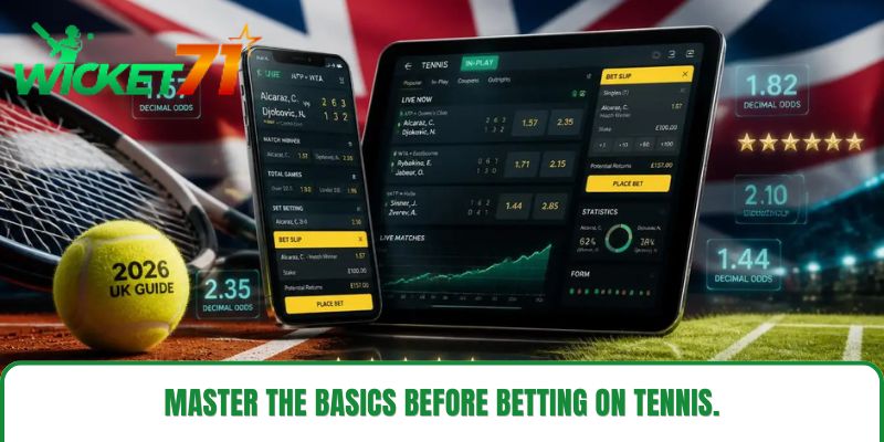 Master the basics before betting on tennis. Master the basics before betting on tennis.